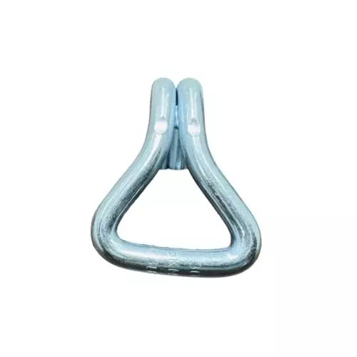 GTCFI Heavy Duty Double J Hook 3000 Kg Capacity Steel For 35 mm (1.3 inch) Polyester Webbing Lashing Strap/Belt