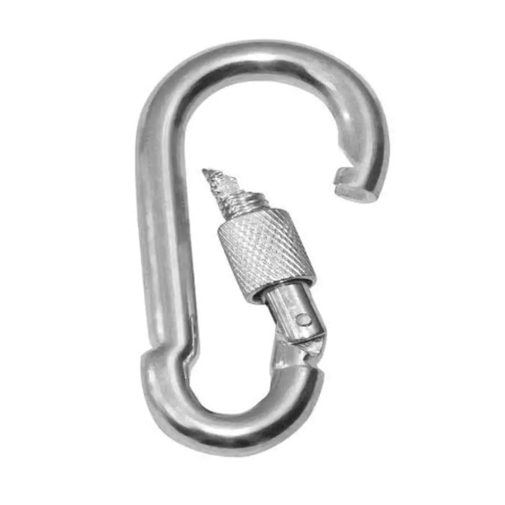 conclood-india-450-kg-load-capacity-snap-hook-with-nut-alloy-steel-body-silver-color-galvanized-finish-and-size-8-mm