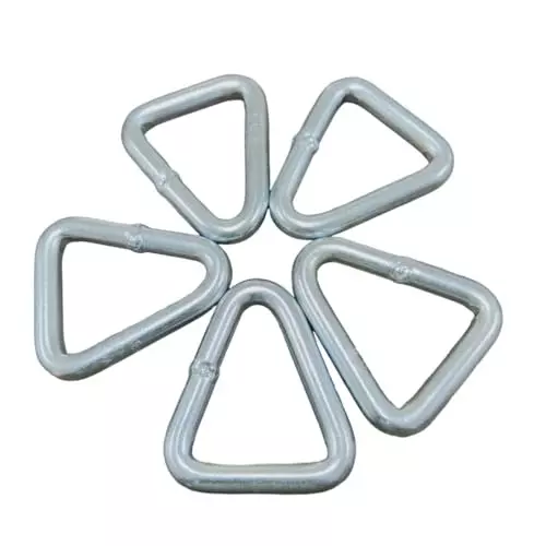 GTCFI Heavy Duty Delta/Triangle Ring 5000 Kg Capacity Alloy Steel For 50 mm (1.9 inch) Polyester Webbing