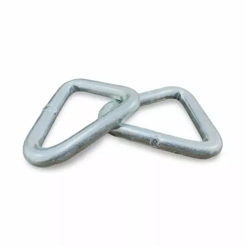 GTCFI Heavy Duty Delta/Triangle Ring 5000 Kg Capacity Alloy Steel For 50 mm (1.9 inch) Polyester Webbing