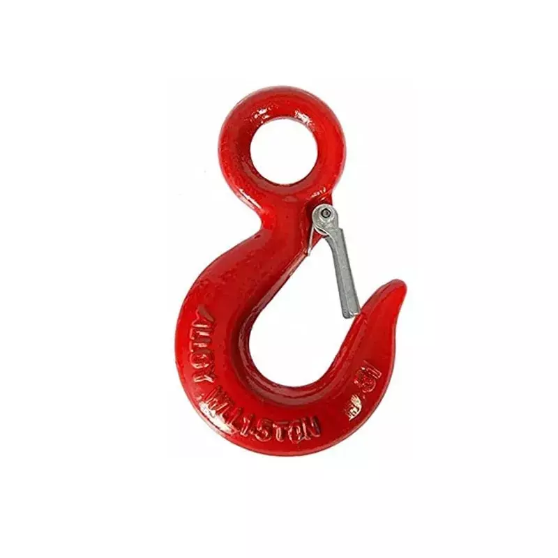 GENERIC Eye Hook with Latch Alloy Steel Red 2 Ton Load Capacity, AD-HT-20224153