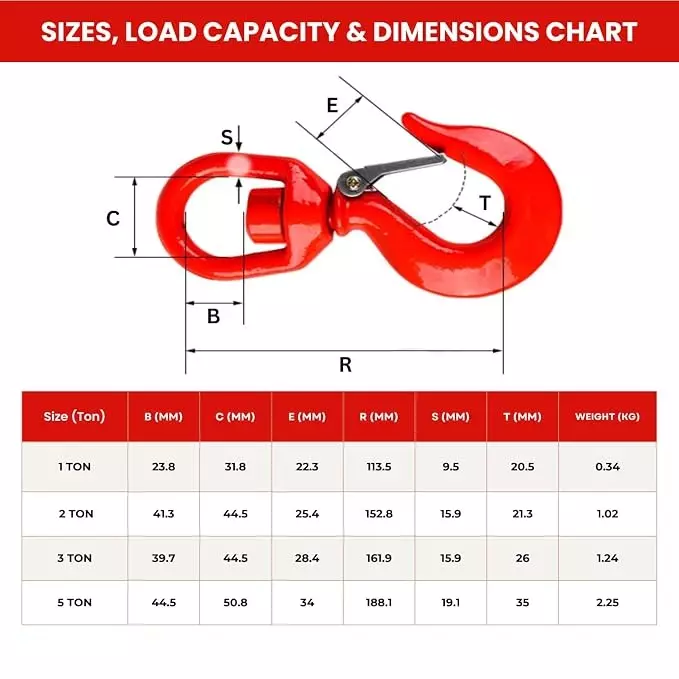 zossta-eye-slip-swivel-hook-g80-alloy-steel-red-3-ton-3000-kg-load-capacity-for-lifting-heavy-weight-vehicles-or-machinne