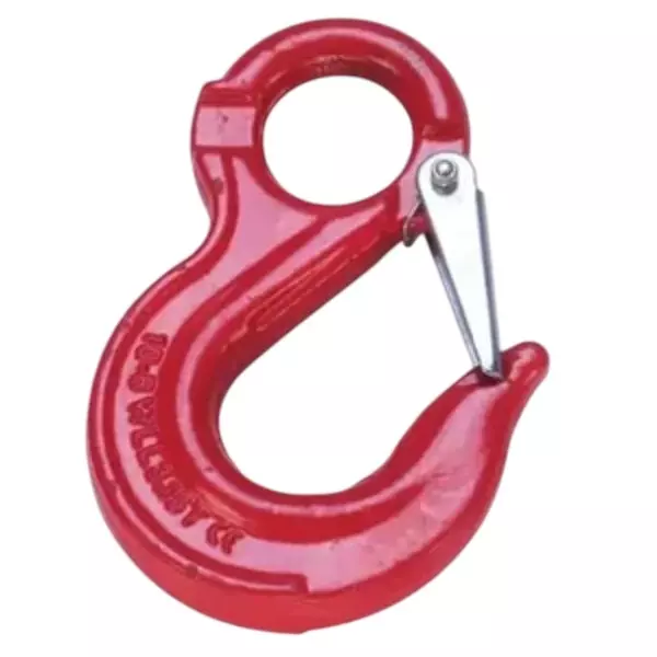 SAFELIFT Eye Hook with Latch Steel 2 Ton Load Capacity Red 500 g, TI-S2-35668