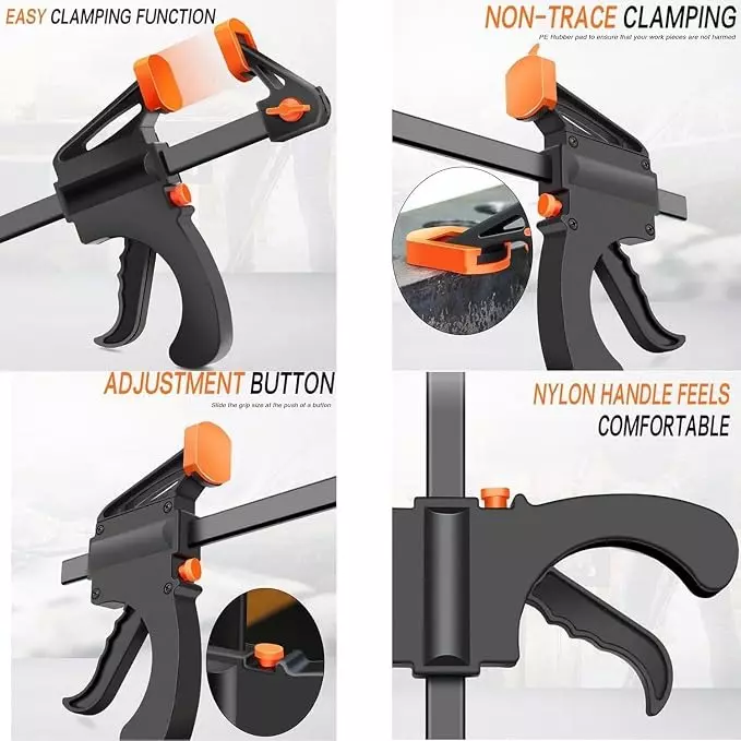 zossta-quick-grip-bar-clamp-rubber-nylon-plastic-black-for-woodworking