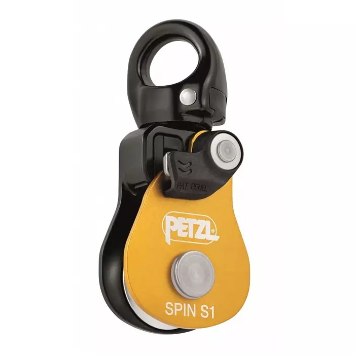 PETZL Rope Pulley 7 mm min Rope Diameter 11 mm max Rope Diameter 5 kN max working load 23 kN Breaking Strength, P002AA00