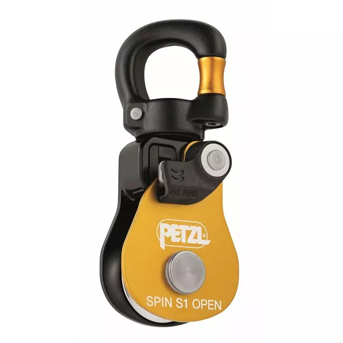 PETZL Rope Pulley 7 mm min Rope Diameter 11 mm max Rope Diameter 5 kN max working load 23 kN Breaking Strength, P002BA00