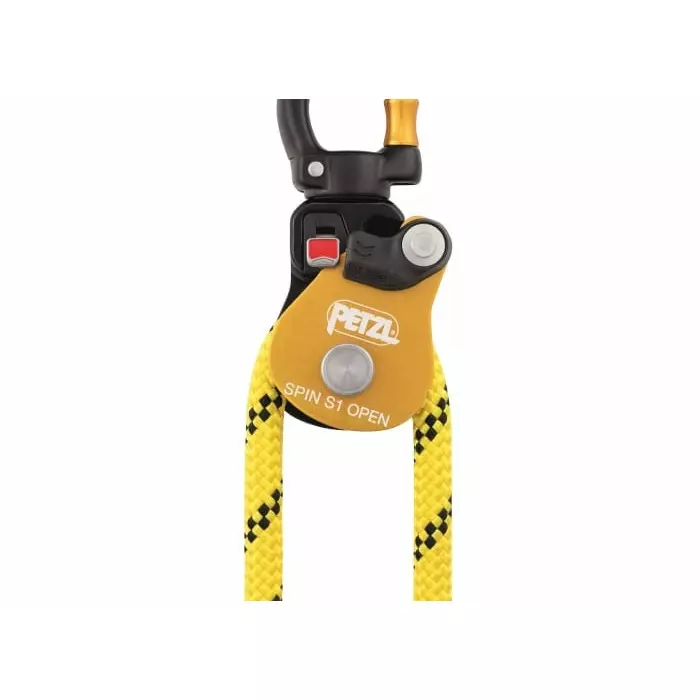 PETZL Rope Pulley 7 mm min Rope Diameter 11 mm max Rope Diameter 5 kN max working load 23 kN Breaking Strength, P002BA00