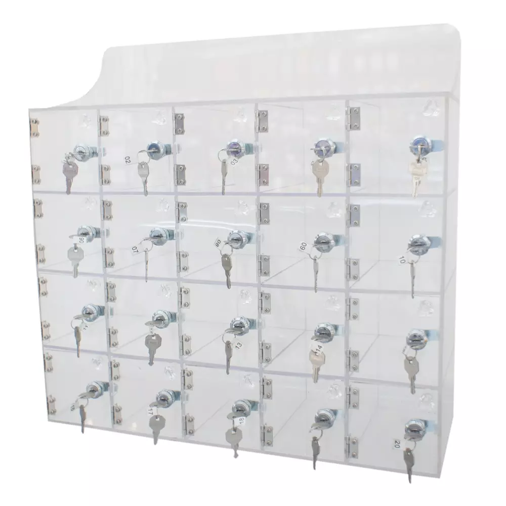 RS PRO Locker Polymethyl Methacrylate Transparent 180 mm 420 mm 525 mm 20, 2845211