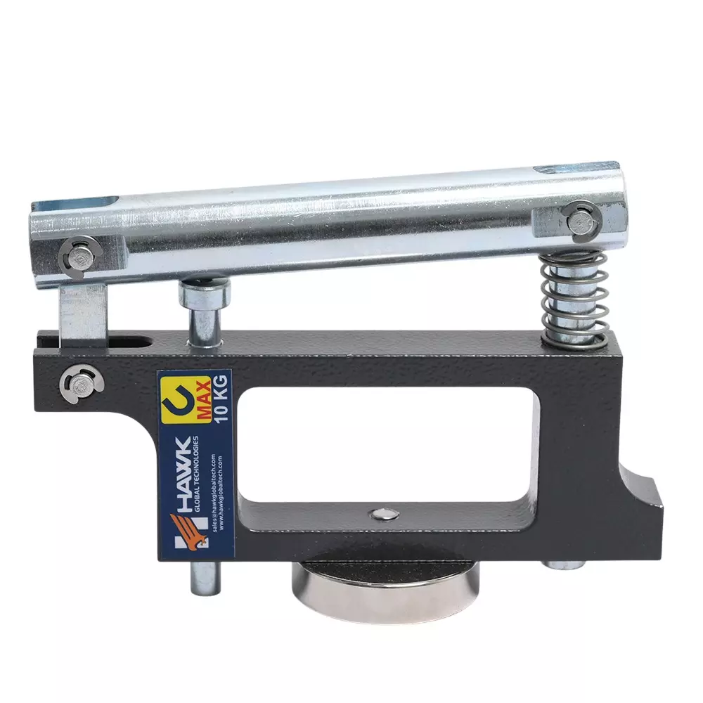 Hawk Portable Magnetic Lifter Cast Iron & Stainless Steel Manual 10 Kg Capacity, ML-MML-10
