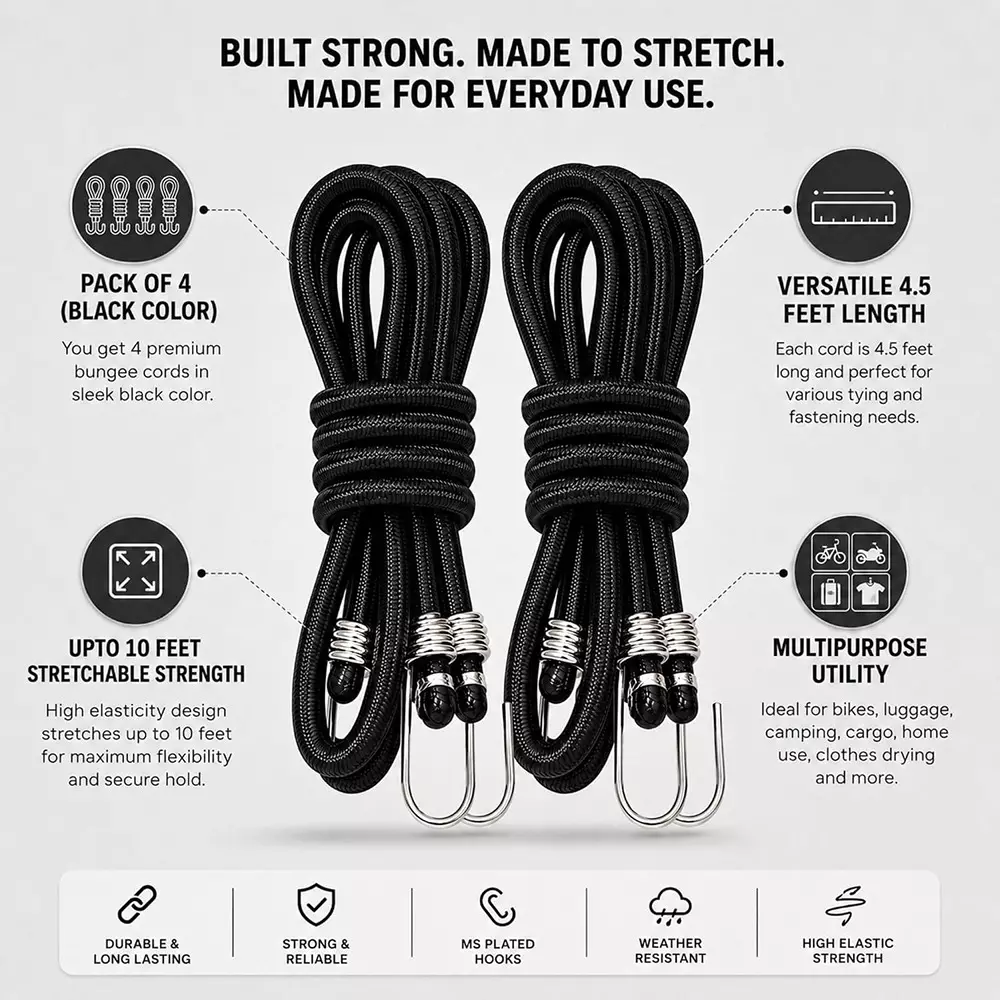 trion-products-bungee-cord-with-dual-s-hooks-45-feet-137-m-length-x-8-mm-diameter-and-45-kg-load-capacity-black-bc331344p4-pack-of-4