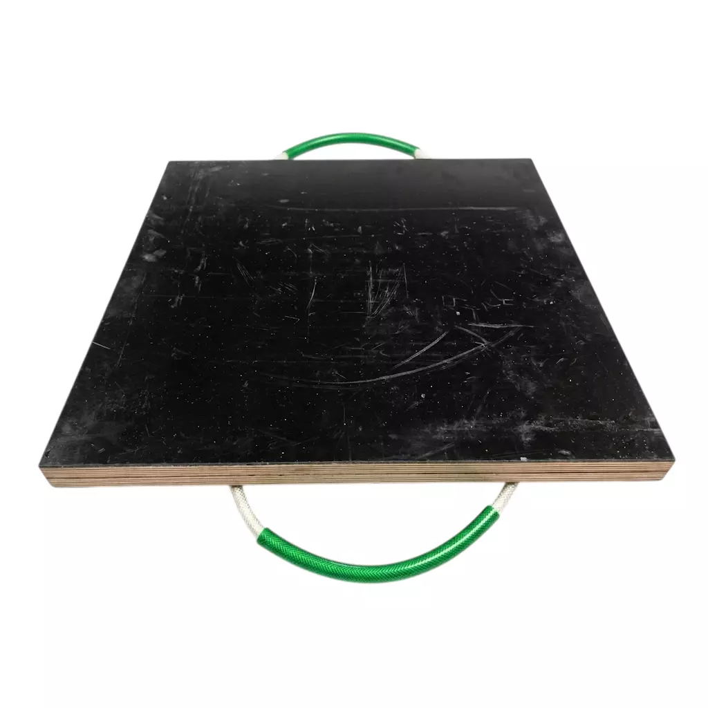 MT&T 30 Ton Porta-Pad Made of Engineered Thermoplastic with 2 Ergonomic Handle and Size 800 x 800 x 50 mm, C0013763