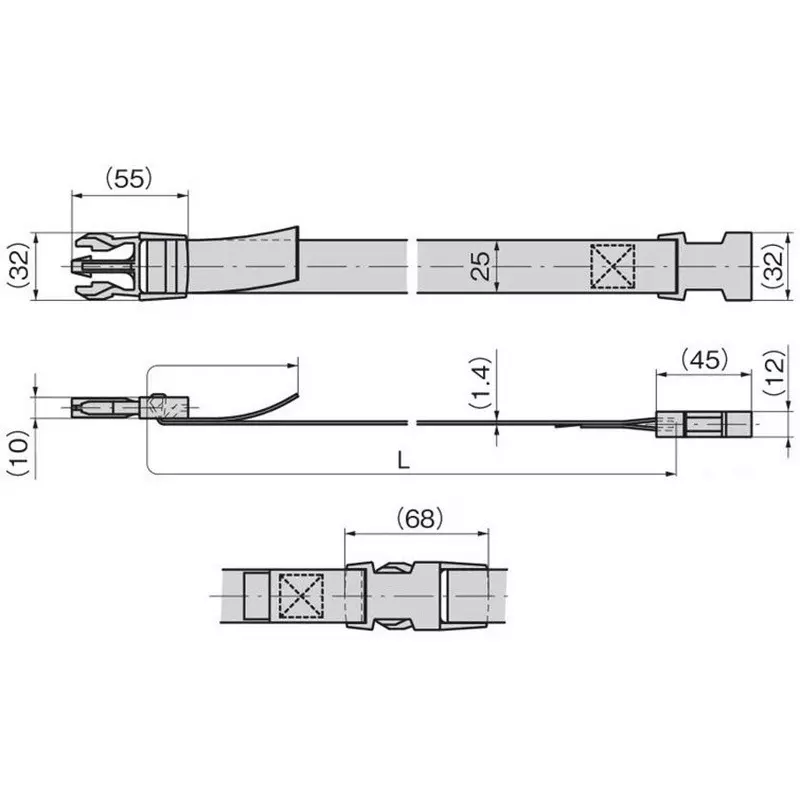 TAKIGEN Lightweight Buckle Belt Type A Black 2000 mm Length, CP-992N-A-25-2000