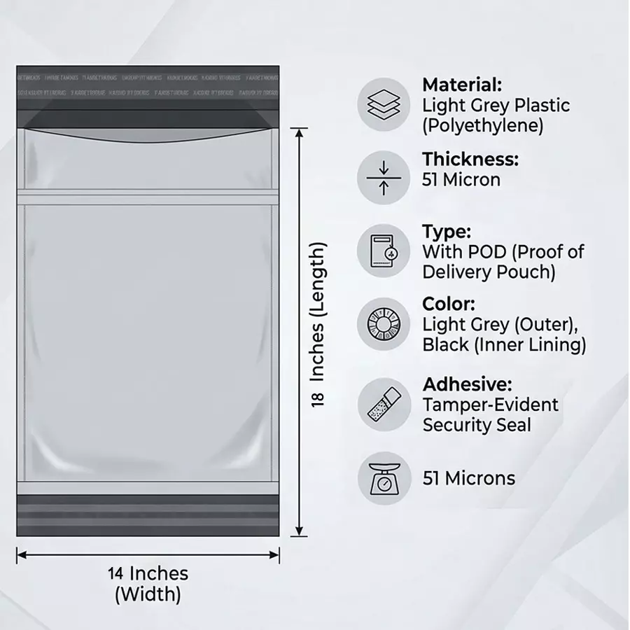 generic-51-micron-14x18-inch-tamper-resistant-plastic-courier-bag-with-pod-pack-of-100