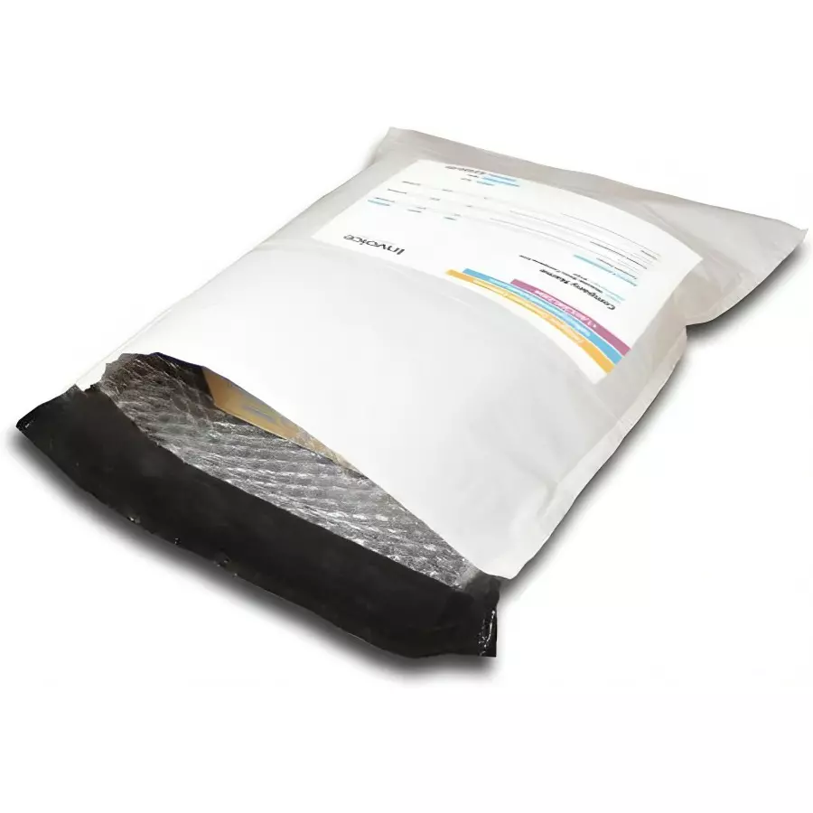 Hetu Bubble Lined Courier Bags With POD Pouch 60 micron Thickness and Size 12 x 16 inch (30.48 x 40.64 cm) (Pack of 500)