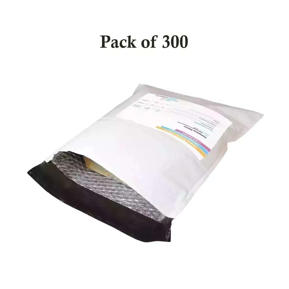 GENERIC Bubble Courier Bags With POD 60 Micron 6x6 inch (15.24 x 15.24 cm) (Pack of 300)