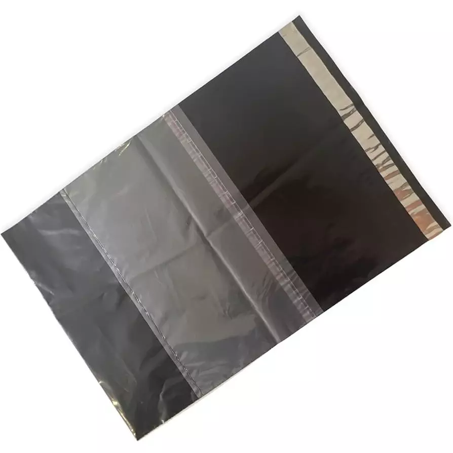 Hetu Courier Bags With POD Jacket Security Tamper Proof Envelopes Pouches Cover 10x12 Inch Size Polyethylene Black, (Pack of 100 Pcs)