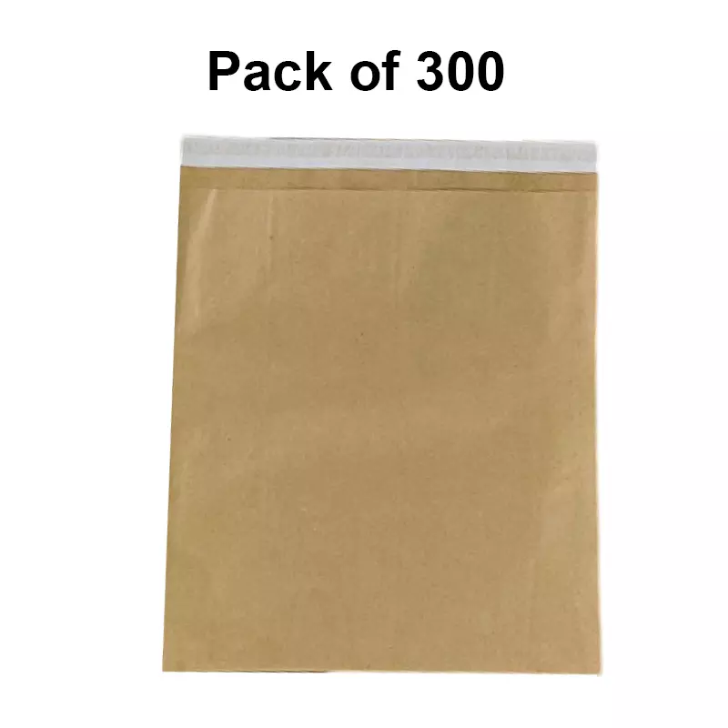 Hetu Paper Courier Bag Brown 90 GSM 12.5 X 15.5 inch (Pack of 300)