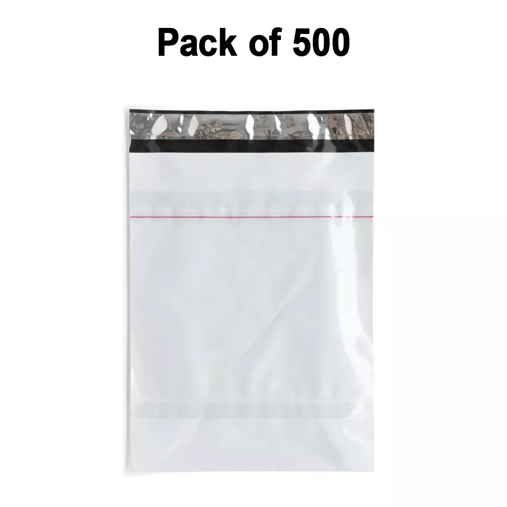 generic-51-micron-12x14-inch-tamper-resistant-plastic-courier-bag-with-pod-pack-of-500