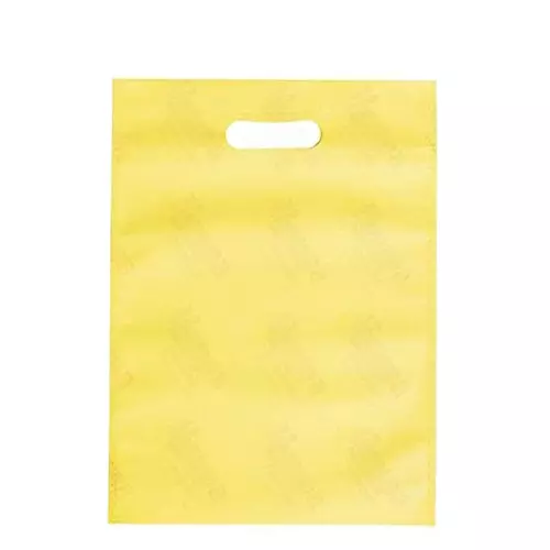 GENERIC D-Cut Cloth Carry Bag 20x30&nbsp;cm Yellow (Pack of 50 Pcs)