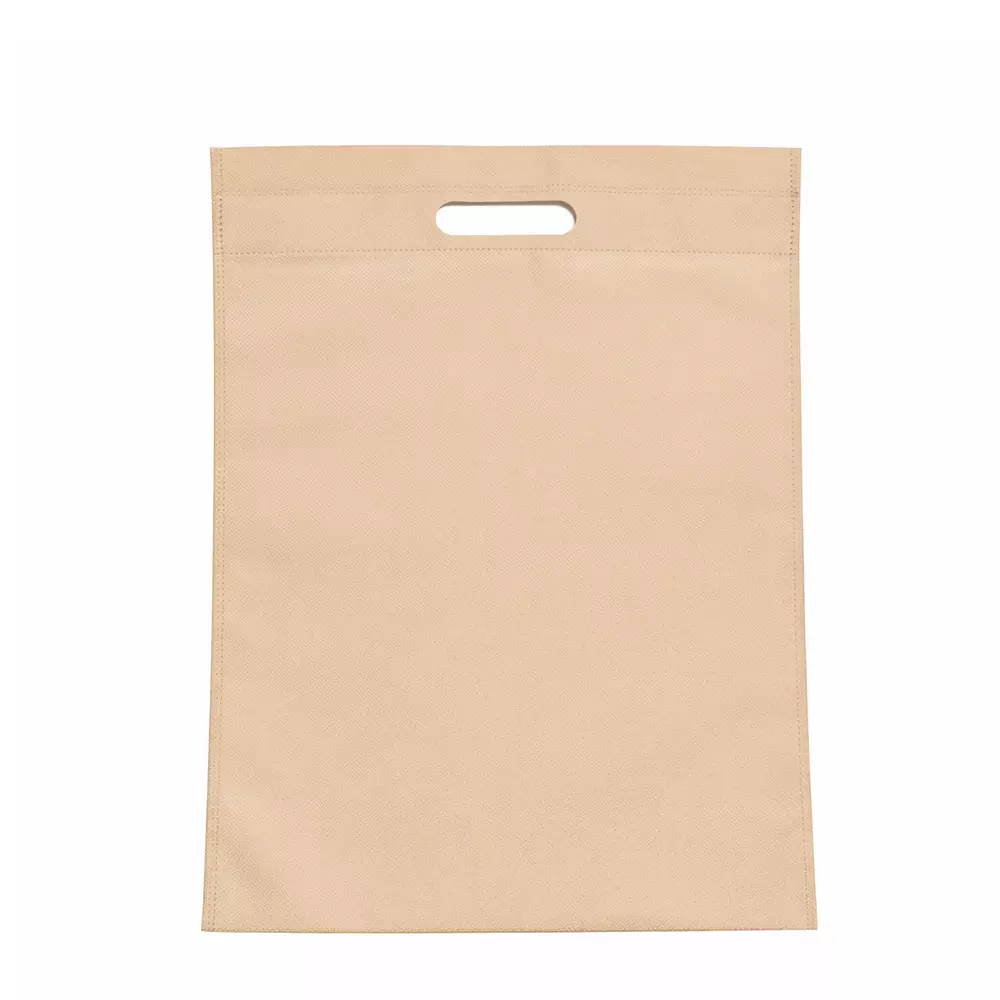 GENERIC D-Cut Cloth Carry Bag 41x51&nbsp;cm Ivory (Pack of 50 Pcs)
