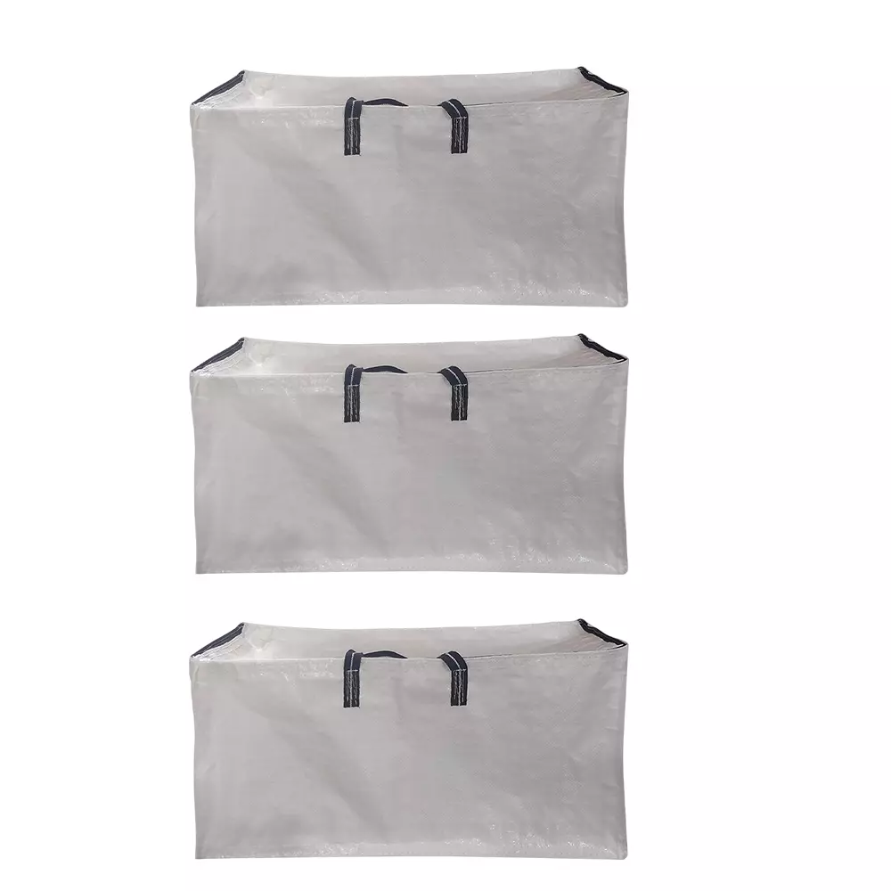 Singhal Travel and Storage Bag with Handle 28.5x13.5x13.5 inch, White (Pack of 3)