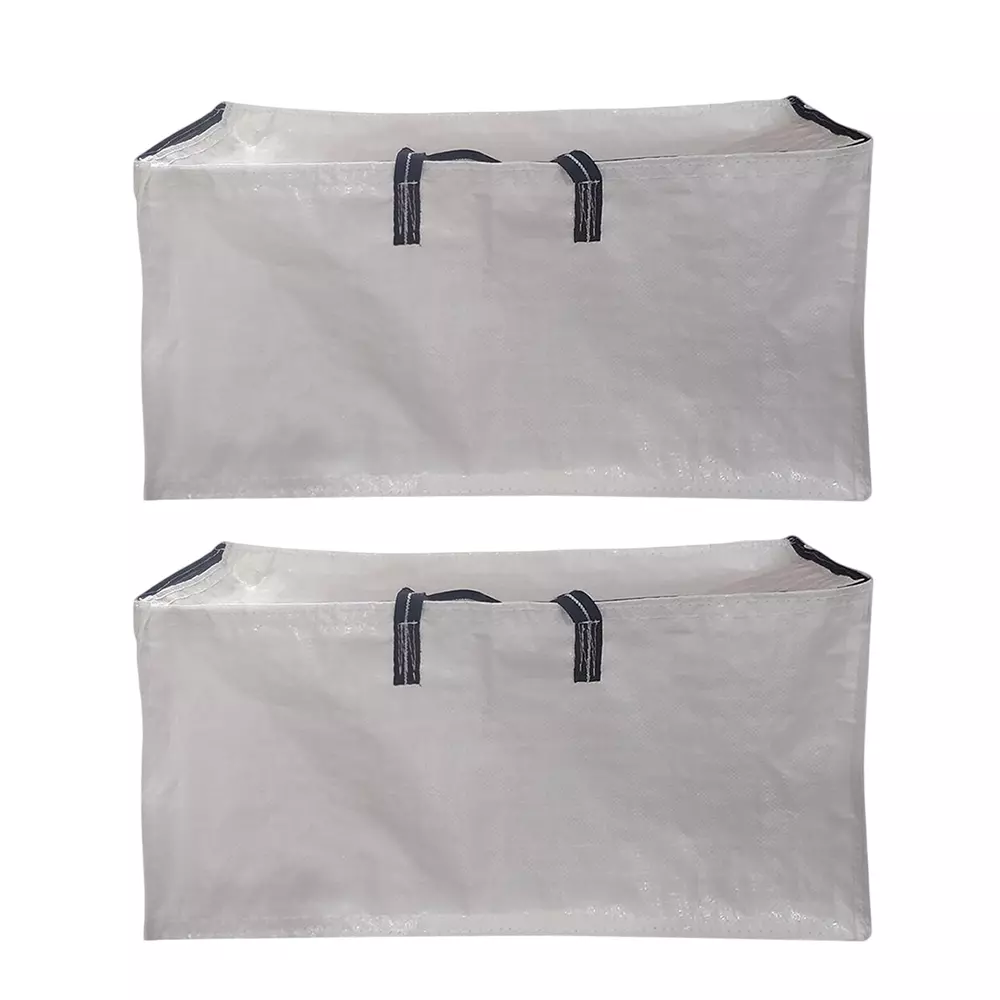 Singhal Travel and Storage Bag with Handle 28.5x13.5x13.5 inch, White (Pack of 2)