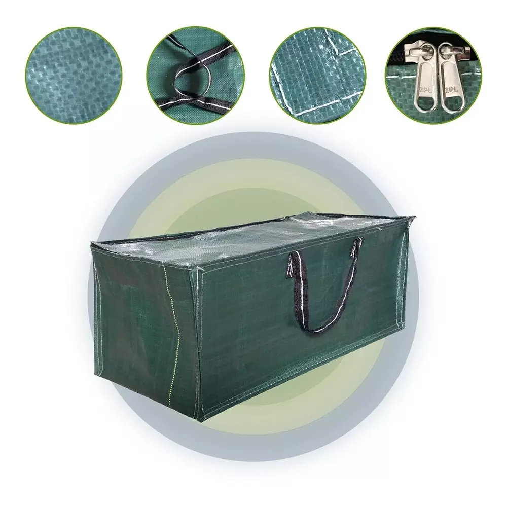Singhal Travel and Storage Bag with Handle 28.5x13.5x13.5 inch, Green (Pack of 2)