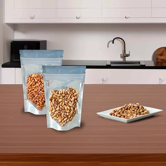 generic-stand-up-pouch-reusable-7x10-inch-silver-transparent-with-seal-zipper-pack-of-100-pcs