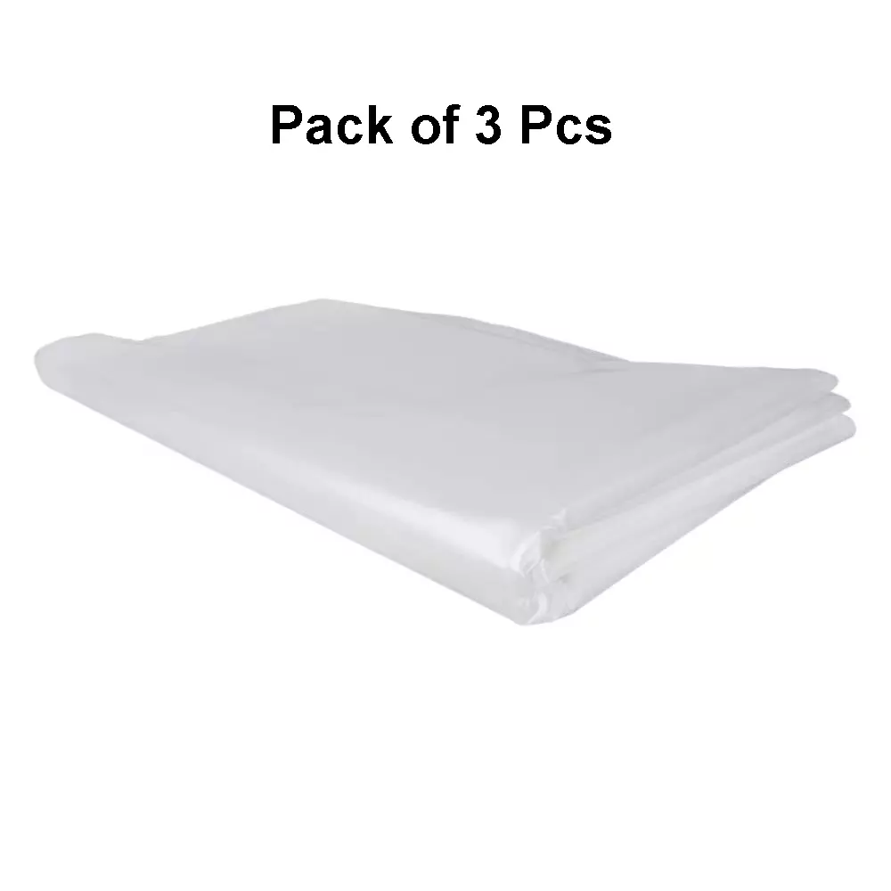 Singhal 120 Micron Transparent Polyethylene Bag 25x45 inch (Pack of 25)