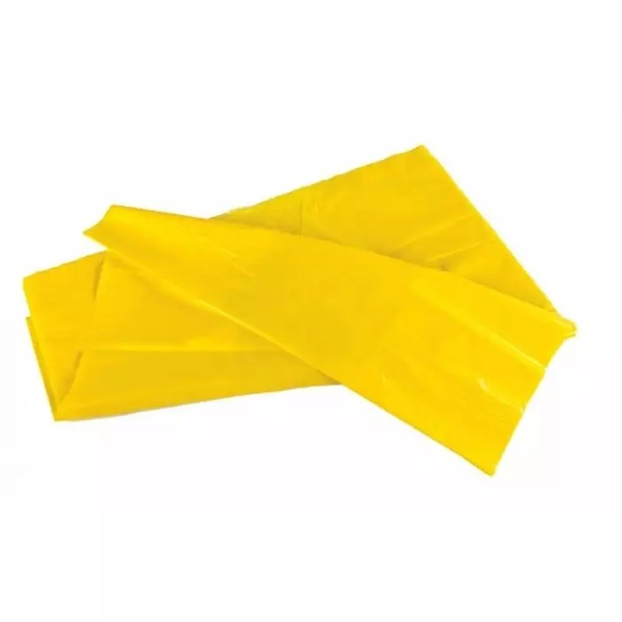 Cromwell Polythene Yellow Bin Bag 140L Capacity 0.035 mm Thickness 175 per Package, B0359 (Pack of 175)