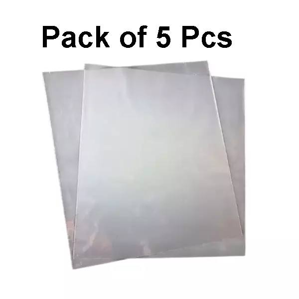 Singhal 120 Micron Transparent Polyethylene Bag 20x30 inch (Pack of 5)