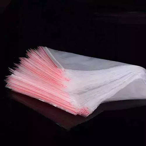 GENERIC 51 Micron Plastic Transparent Zip Lock Pouch Bag Size 3x7 inch (7.62x17.78 cm) - (Pack of 500 Pcs)