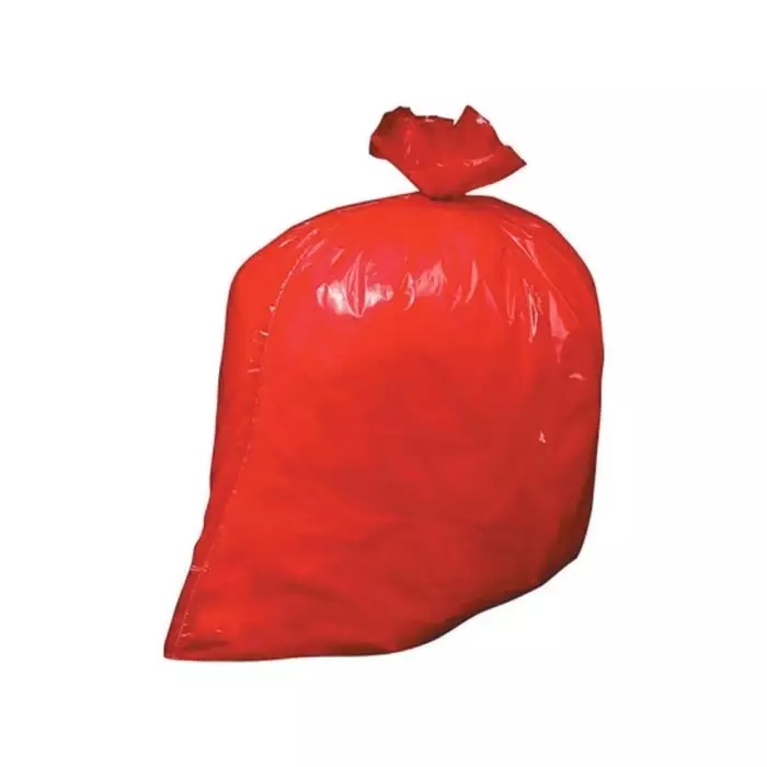 Cromwell Polythene Red Polythene Bin Bag 90L Capacity 200 per Package, RD2939BS (Pack of 200)