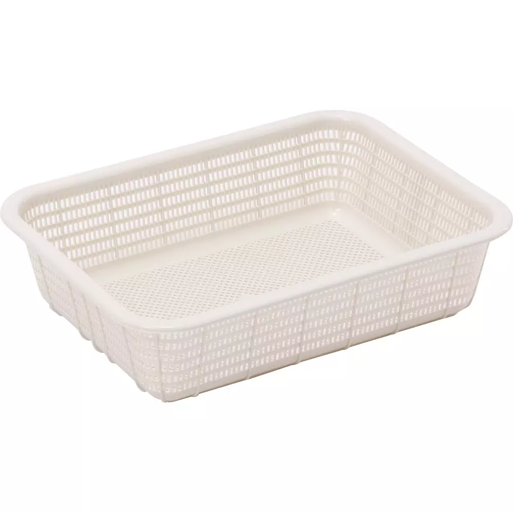 MonotaRO Kitchen Basket Light Gray Square 355x265x90 mm Outer Dimension, 50352707