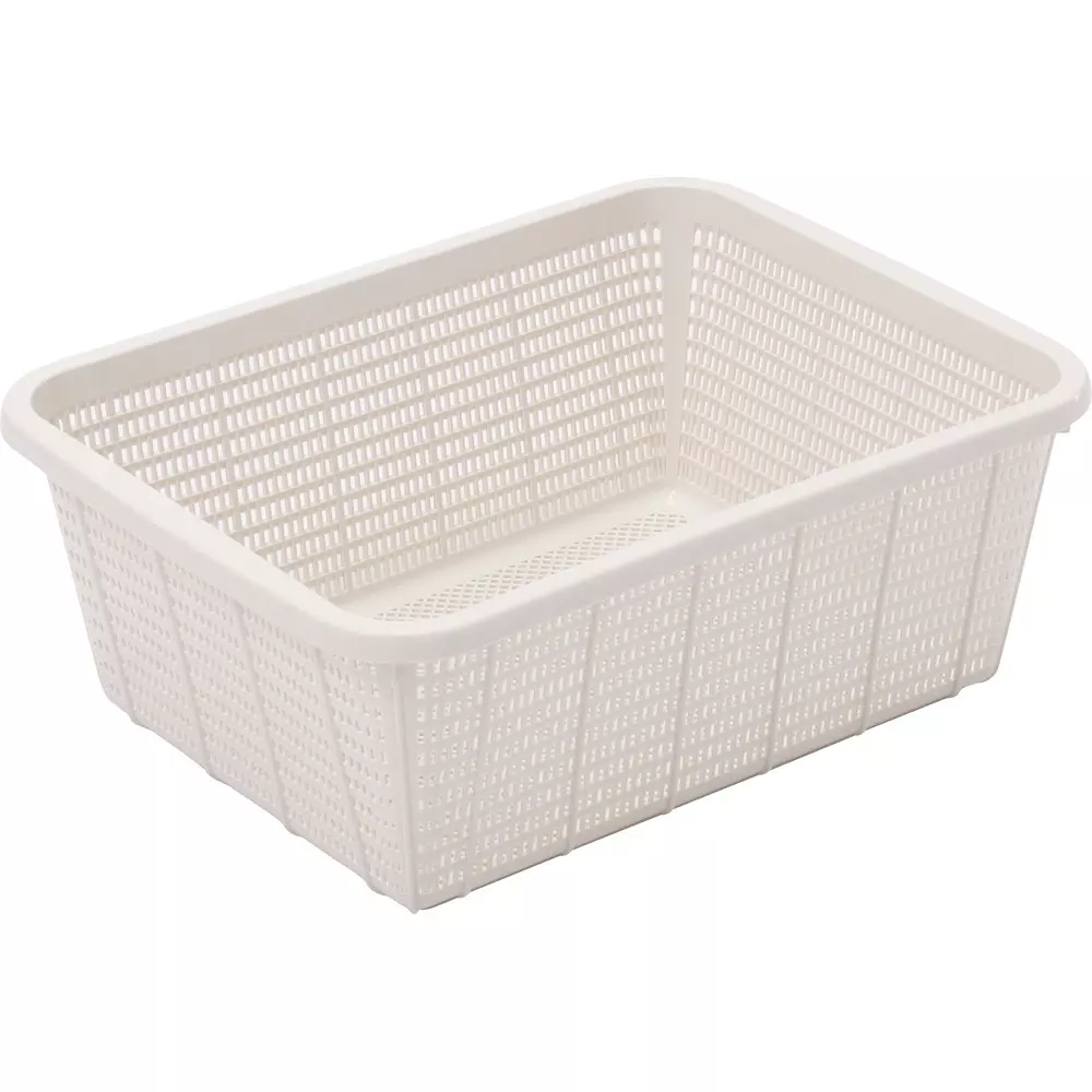 MonotaRO Kitchen Basket Light Gray Square 418x316x160 mm Outer Dimension, 50352734