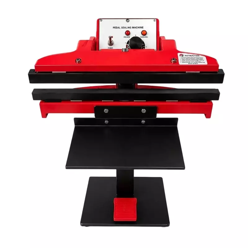 PackForge Pedal Impulse Sealing Machine with Accessories Foot Operated 16 Inch (400 mm) Sealing Length, PFA-PED-B-16