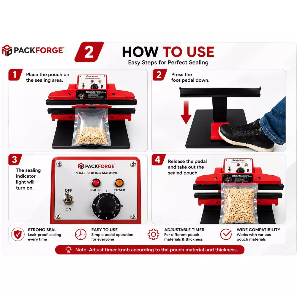 packforge-heavy-duty-pedal-impulse-sealing-machine-with-accessories-foot-operated-16-inch-400-mm-sealing-length-pfa-ped-h-16
