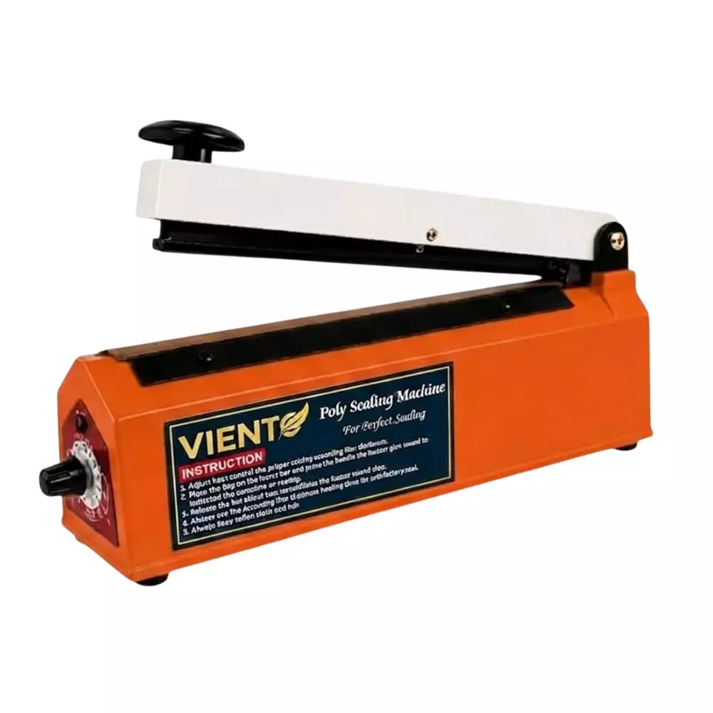 Viento 20 inch (508 mm) Heat Sealing Machine with Adjustable Temperature Setting, 300 W Rating and Orange Color, VG-SM-ORG-20