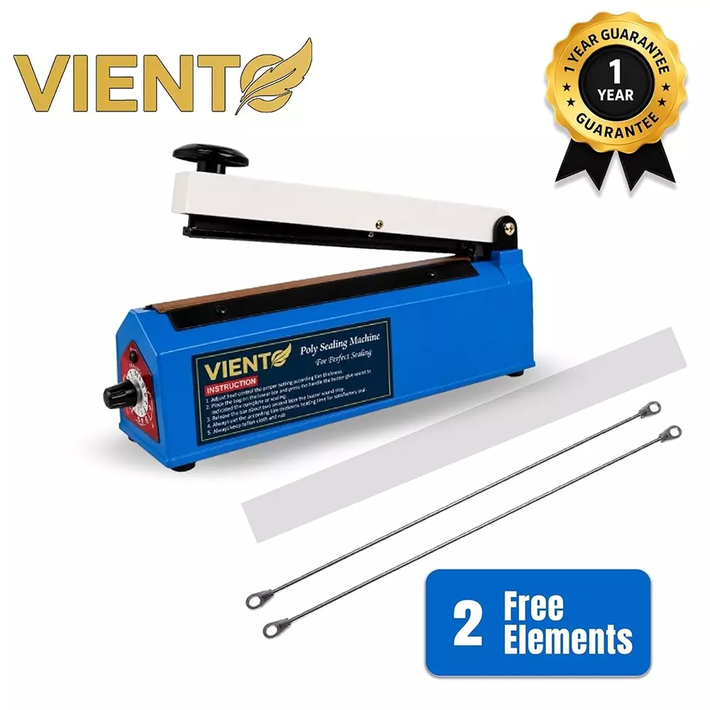 viento-16-inch-4064-mm-heat-sealing-machine-with-adjustable-temperature-setting-300-w-rating-and-blue-color-vg-sm-bl-16-pack-of-5-kit