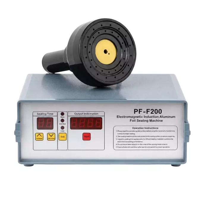 PackForge Heavy Duty Induction Cap Sealing Machine with Accessories 20-80 mm Cap Diameter Range, PFA-IND-H-080