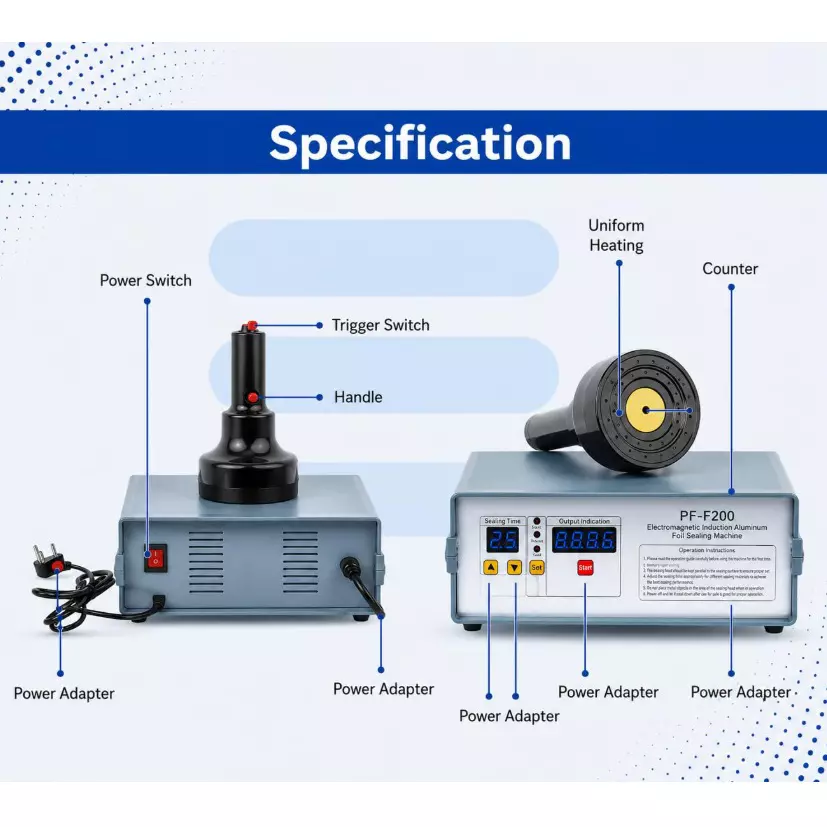 packforge-heavy-duty-induction-cap-sealing-machine-with-accessories-20-100-mm-cap-diameter-range-pfa-lfs-b-s