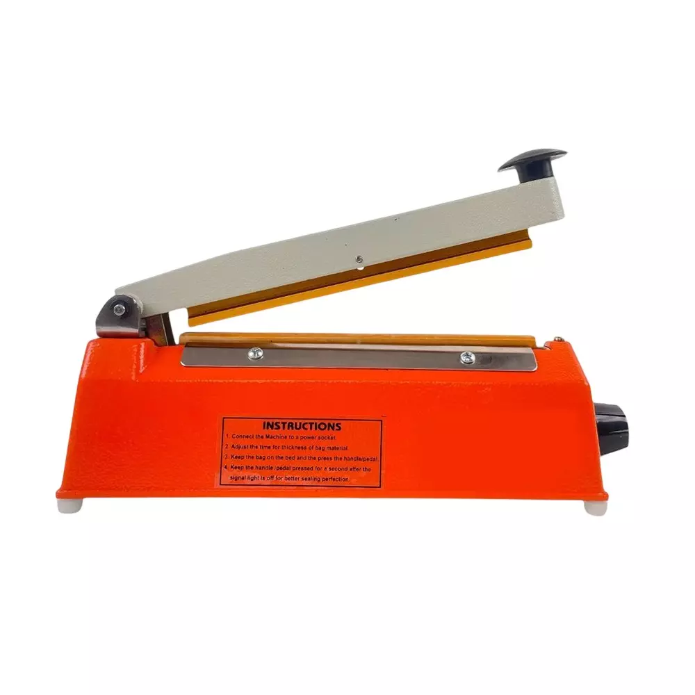 GENERIC Hot Bar Type Hot Bar Hand Sealer Machine Mild Steel 8 Inch (20.32 cm) Size 190 W Power Corded Electric for Plastic Pouch Packing Sealer