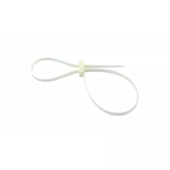 RS PRO Cable Tie 300x4.8 mm Natural Nylon, 1789490 (Bag 100 pcs)