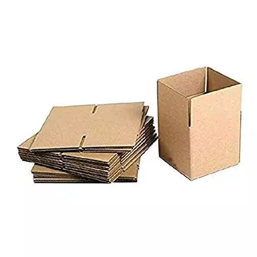MM WILL CARE Corrugated Box 3 Ply Brown 4x2x4 inch (Pack of 25)