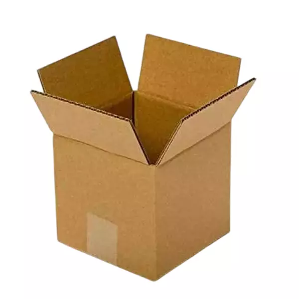 GENERIC 3 Ply Corrugated Box Brown Paper Size 6x6x6 inch (15.24 x 15.24 x 15.24 cm), Pack of 50