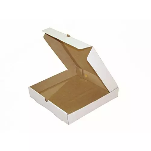 MM WILL CARE Pizza Box White 3 Ply 12 x 12 x 1.5 Inch Size (Pack of 100)