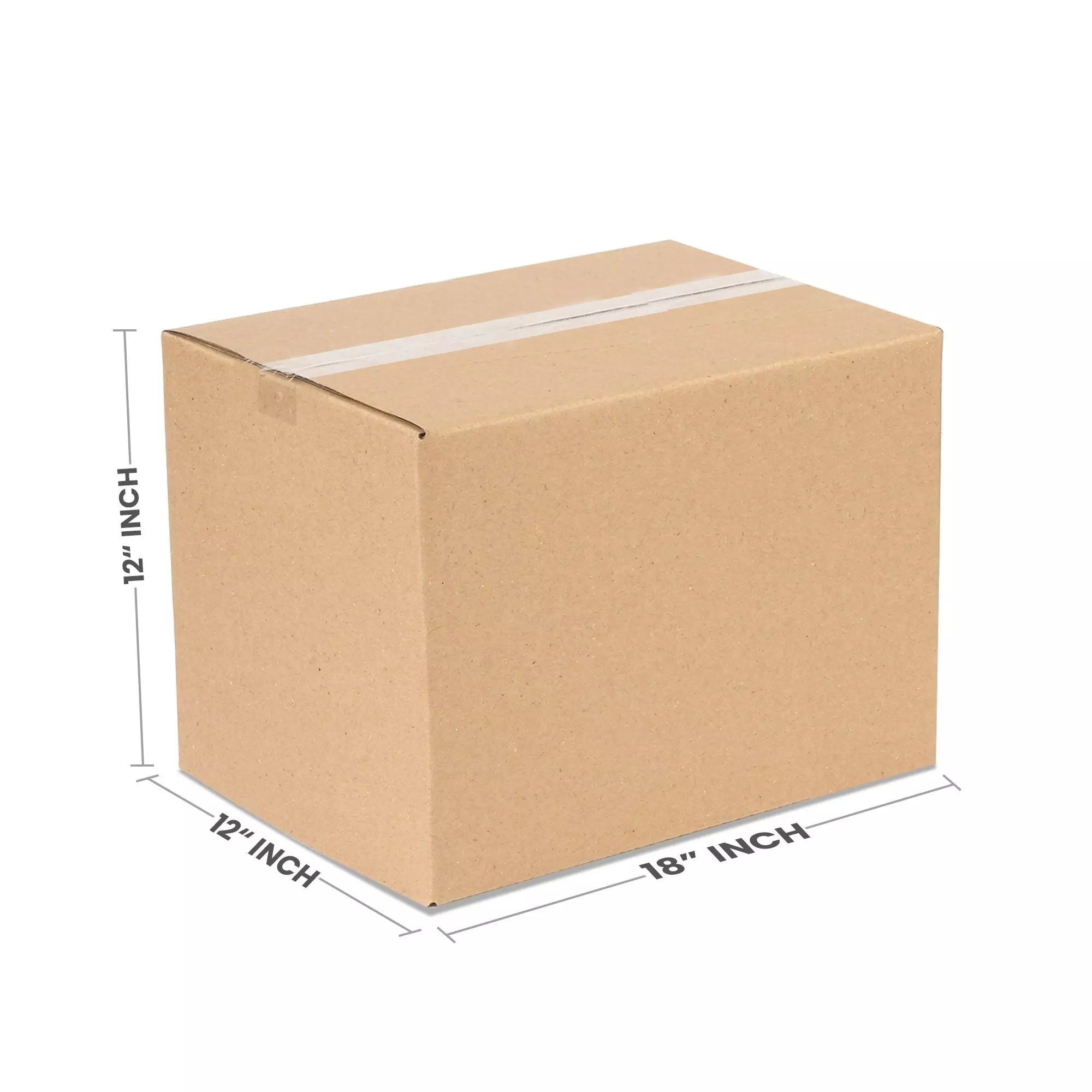 Ace 18 x 12 x 12 inch 5 Ply Corrugated Cardboard Brown Box for Packing and Shipping (Pack of 25)