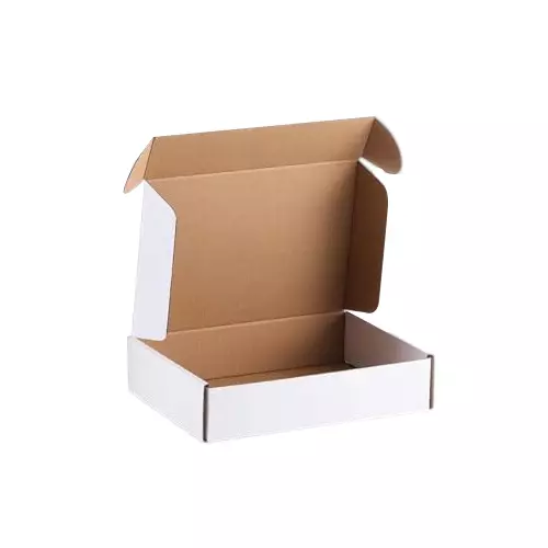 MM WILL CARE Self Lock Corrugated Box 3 Ply White 10.5 x 6 x 1.5 inch (Pack of 100)