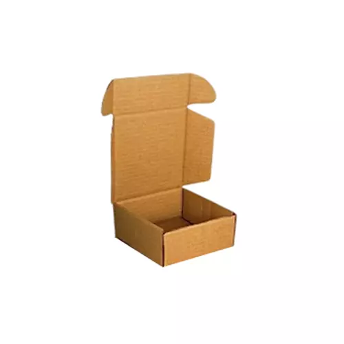 MM WILL CARE Self Locking Corrugated Box Brown 3 Ply 5 x 5 x 2 inch Size (Pack of 100)