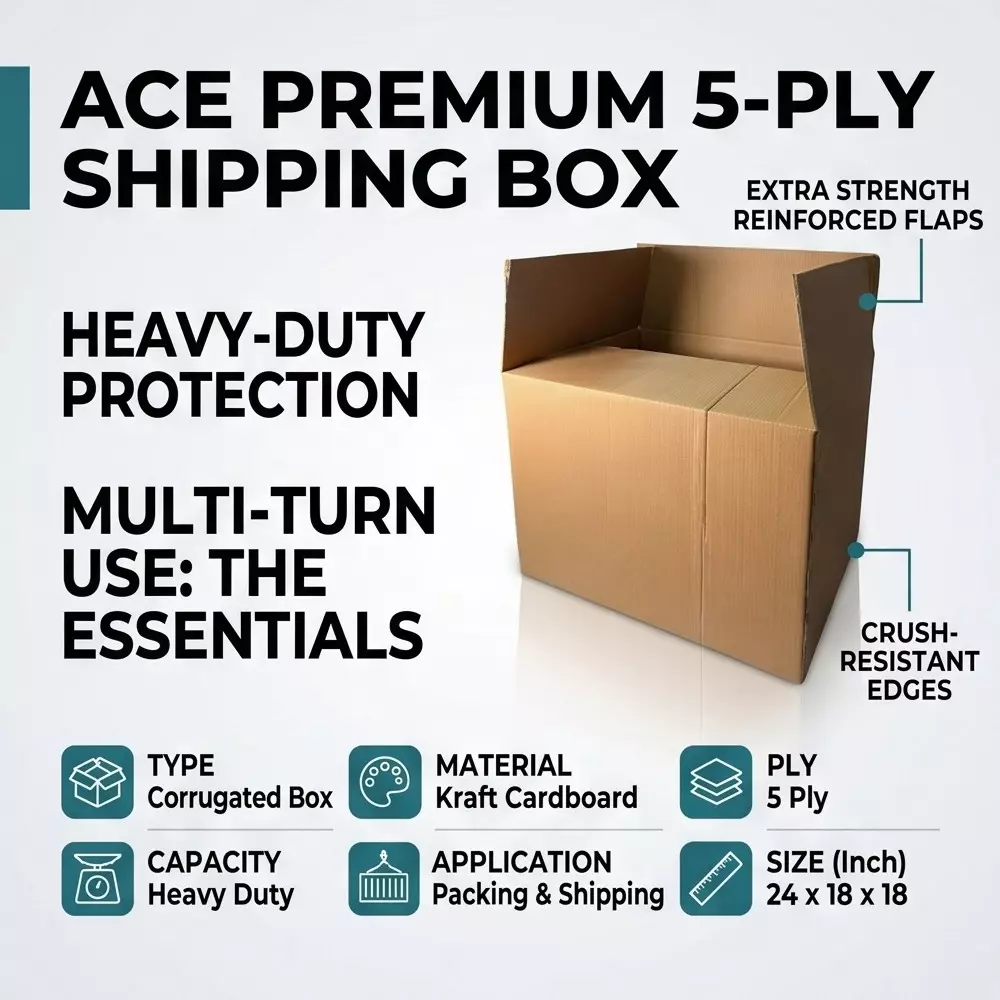 ace-5-ply-brown-corrugated-box-for-packaging-and-shipping-size-24-x-18-x-18-inch-pack-of-5-pcs